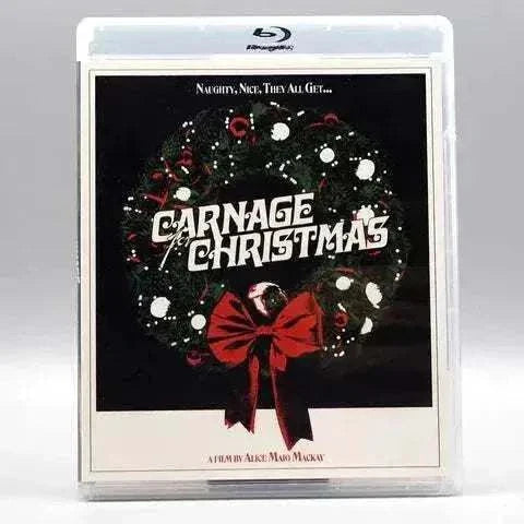 Blu-ray cover of "Dark Star - Carnage for Christmas" with slipcover featuring a wreath and red bow.