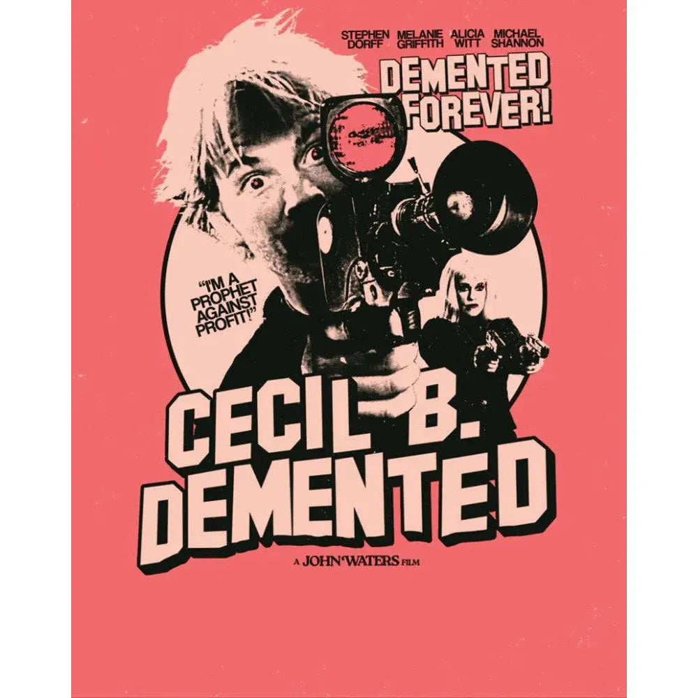 PRE-ORDER Cecil B. Demented 2000 Blu-Ray with limited edition slipcover and disc featuring John Waters cult film artwork