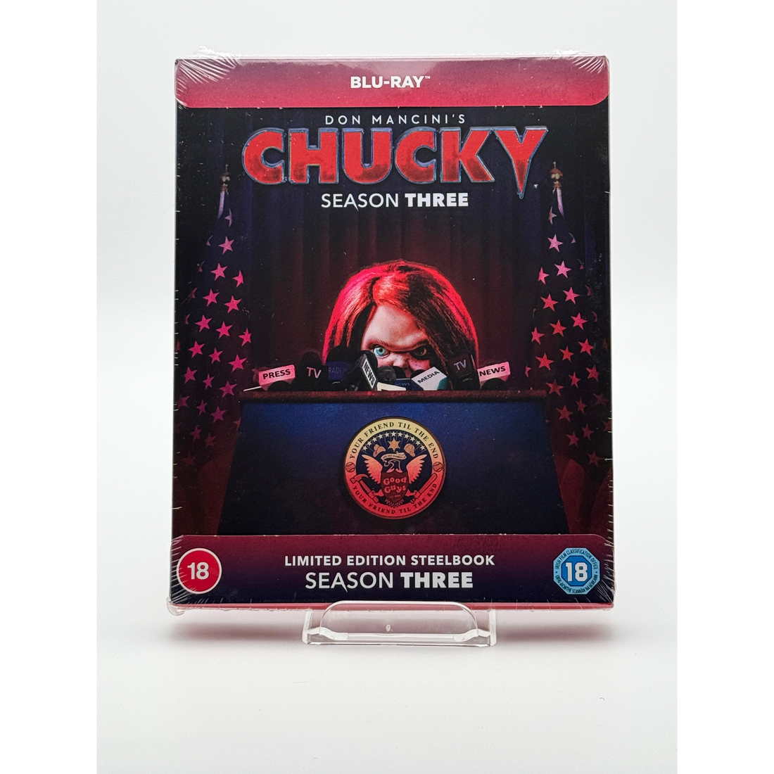 Chucky Season 3 Limited Edition Steelbook Blu-Ray product packaging overview image