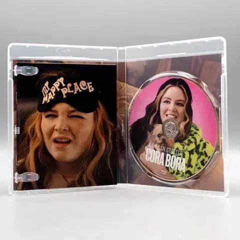 Cora Bora Blu-Ray with Slipcover featuring disc art and interior design.