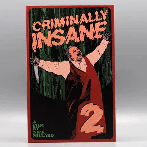 Degausser Video Criminally Insane 2 Limited Edition Deluxe LED VHS cover featuring a screaming character.