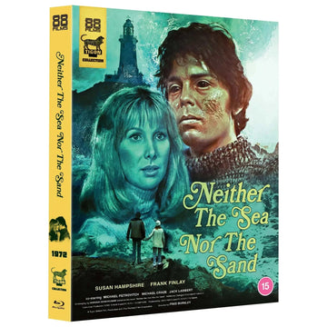 Neither The Sea Nor The Sand Tigon Collection Blu-Ray with slipcover featuring Susan Hampshire and Frank Finlay in a 1972 horror film cover design