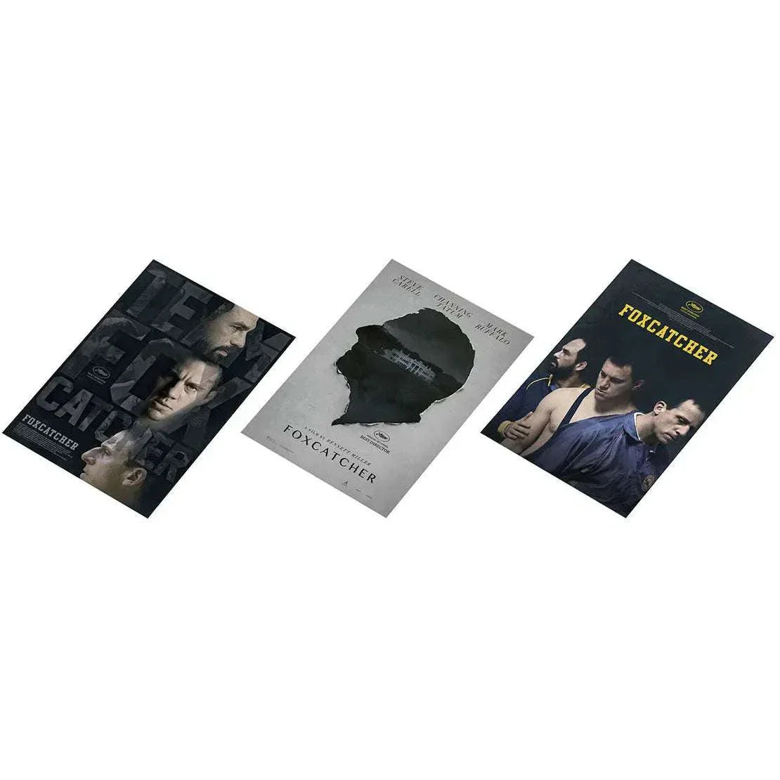 Foxcatcher Deluxe Box Blu-ray Steelbook with exclusive artwork, gold medal replica, gym towel, poster cards, and collector's items
