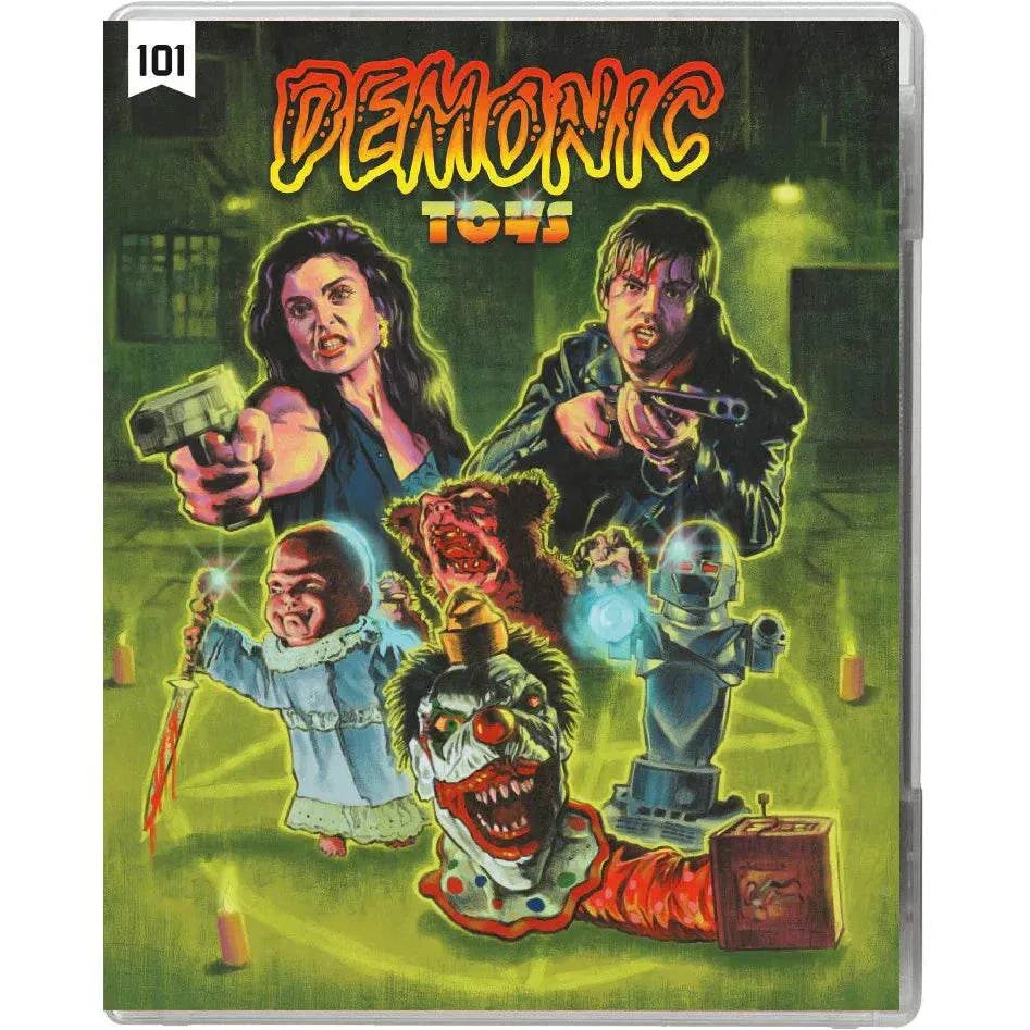 The Dollman Toybox limited edition Blu-Ray box set featuring Demonic Toys horror characters and action scenes