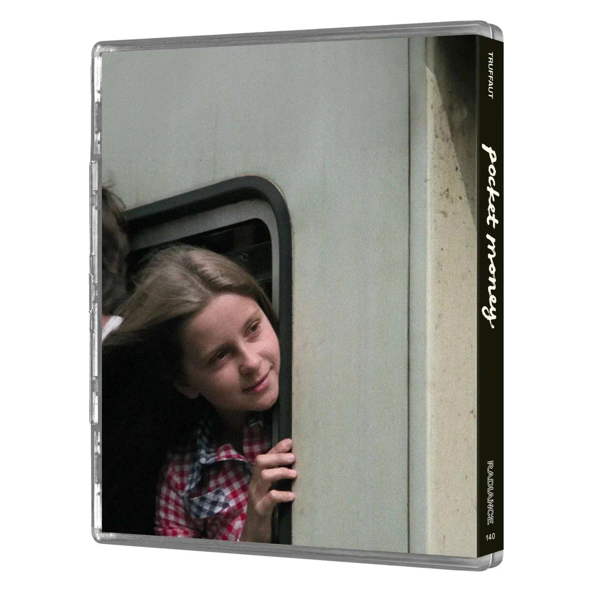 Pocket Money Limited Edition Blu-Ray cover showing a girl looking out a train window