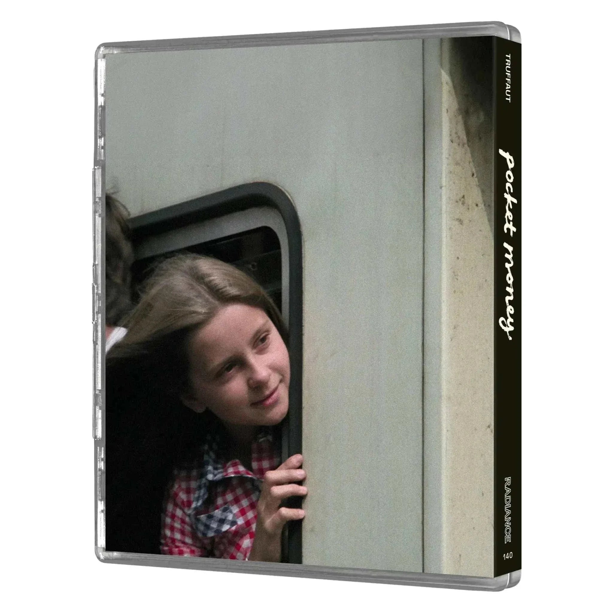 Pocket Money Limited Edition Blu-Ray cover showing a girl looking out a train window