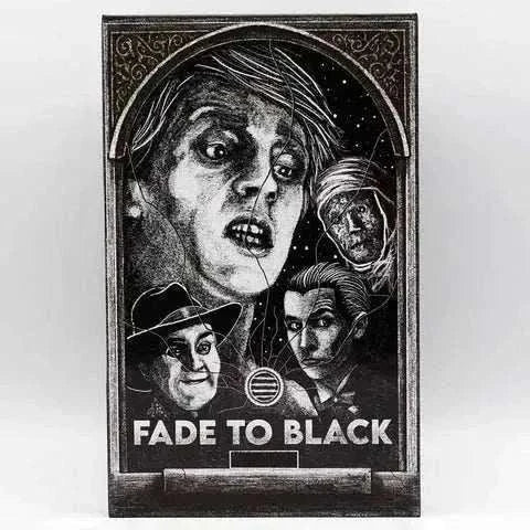 Limited edition deluxe LED VHS of "Fade to Black" with illustrated cover art featuring classic horror characters.