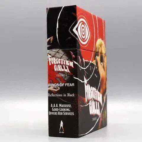 Vinegar Syndrome Forgotten Gialli Volume Eight Blu-Ray Box Set with a focus on thriller films.