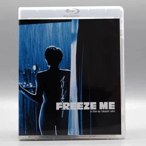 Kani - Freeze Me Blu-Ray cover showing silhouette of a woman standing by a window in blue tones
