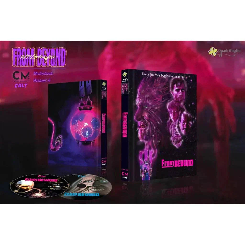 From Beyond Blu-Ray and DVD Mediabook combo with horror-themed cover art and matching numbers, region free from CineMuseum Cult