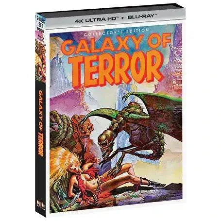 Galaxy Of Terror Collector's Edition 4K UHD Blu-Ray with limited edition slipcover.