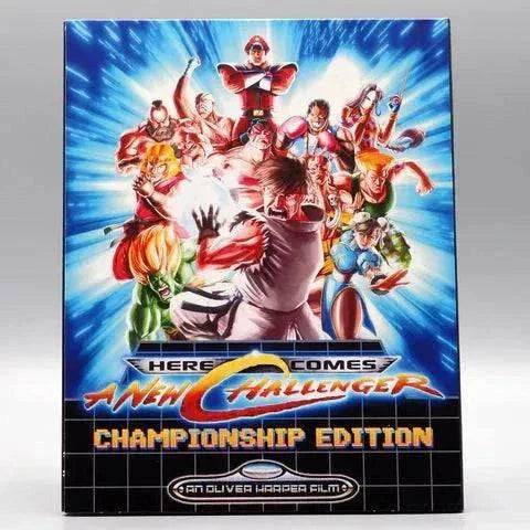 ETR Media Here Comes a New Challenger Championship Edition Blu-Ray with slipcover featuring Street Fighter characters.