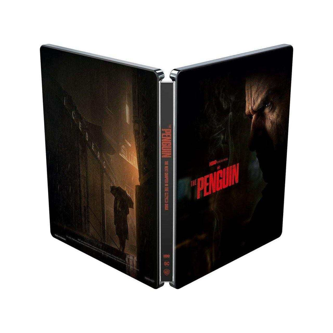 The Penguin Season 1 Limited Edition UK 4K UHD Steelbook featuring Colin Farrell as Oz Cobb in HBO original series