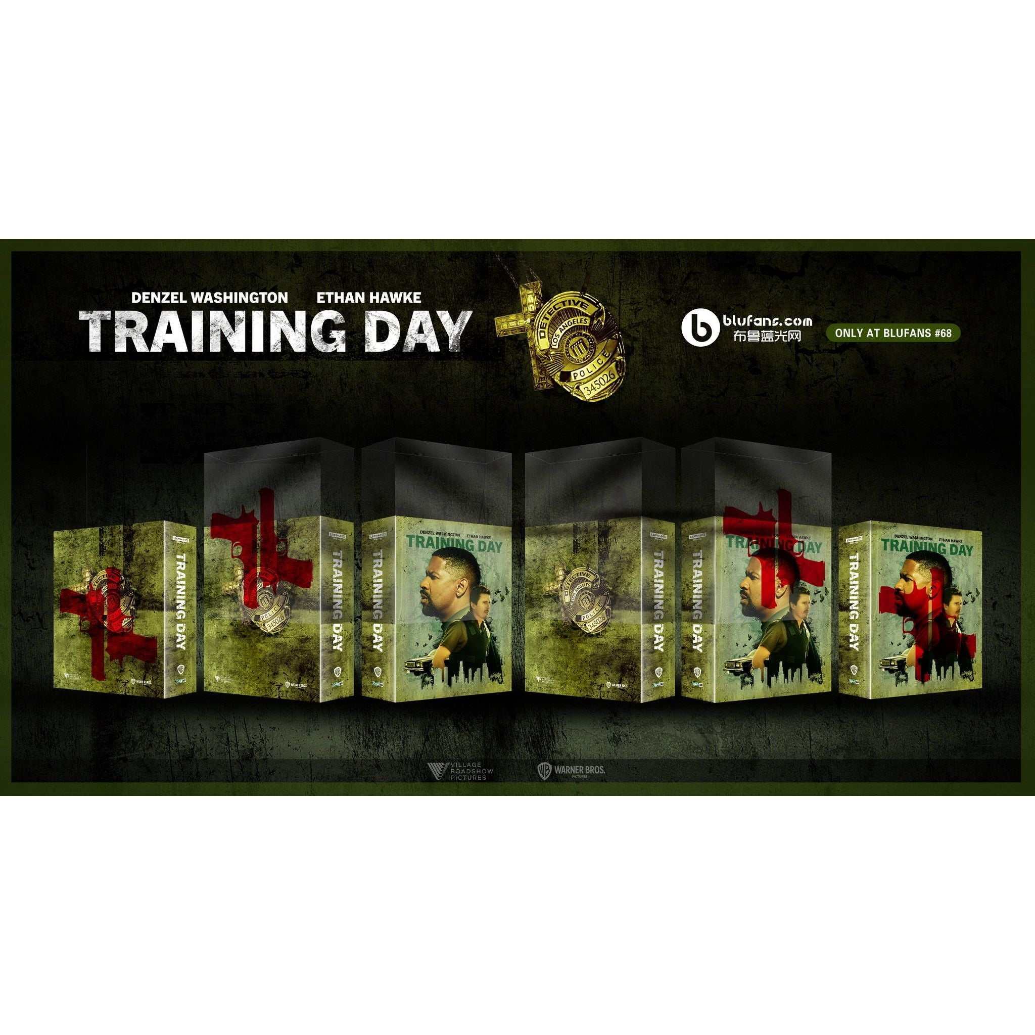 Training Day 4K UHD and Blu-ray SteelBook set with full slipcover and extras by Blufans OAB #68