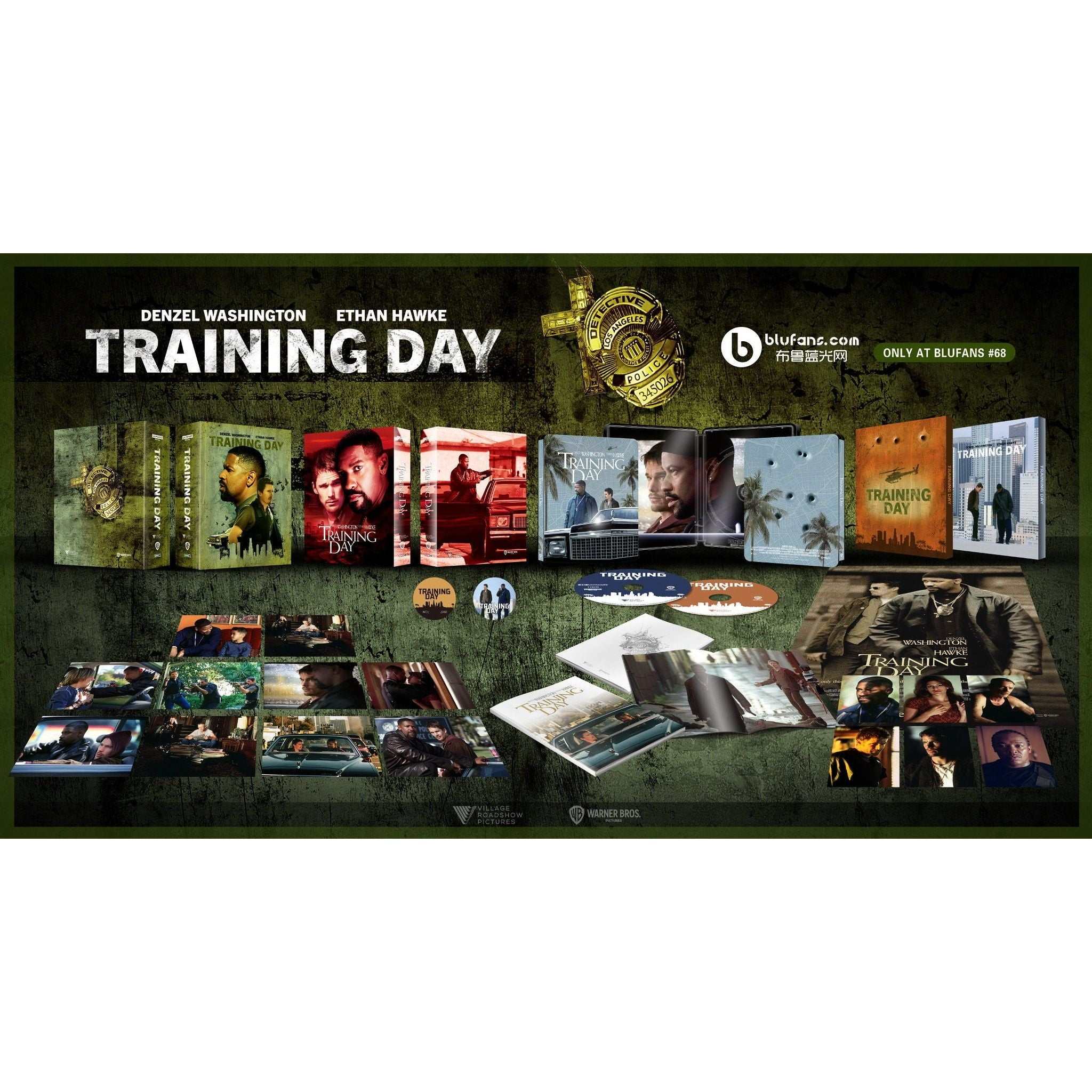 Training Day 4K UHD and Blu-ray SteelBook collector's edition with full slipcover and extras by Blufans OAB #68