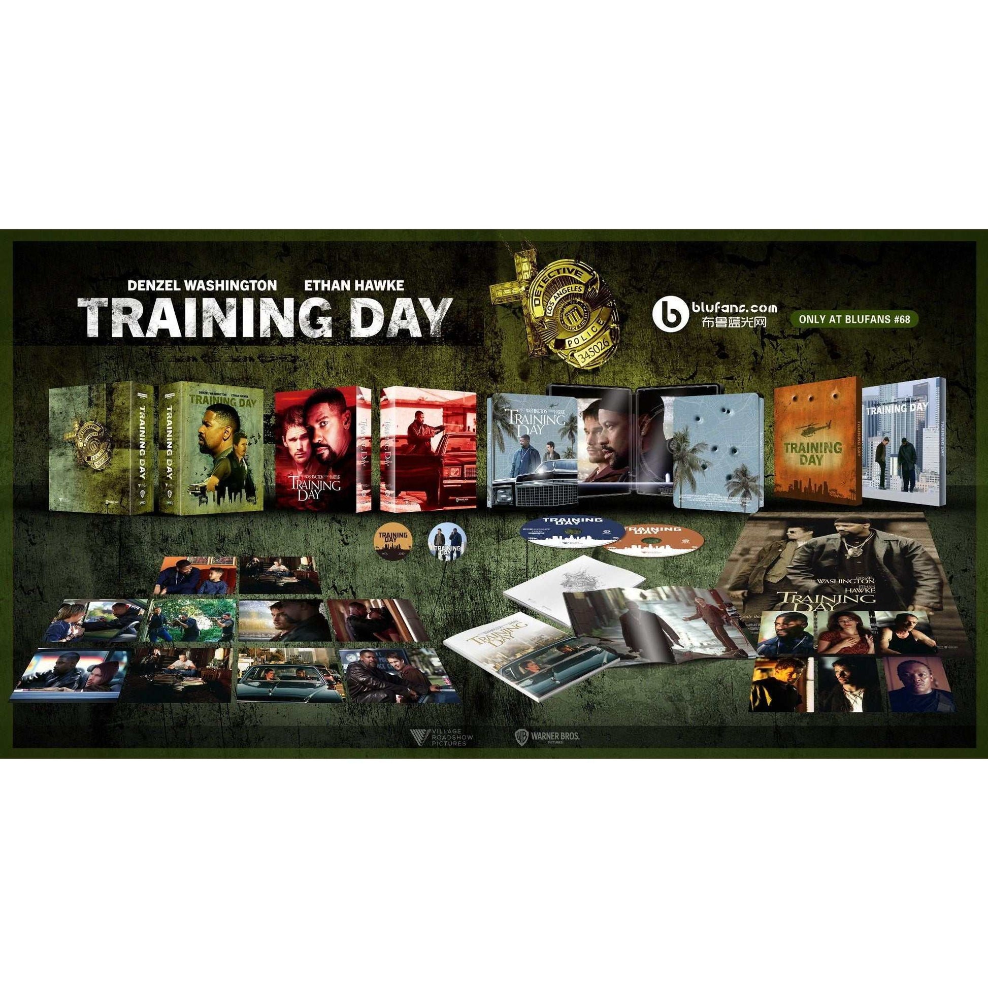 Training Day 4K UHD and Blu-ray SteelBook collector's edition with full slipcover and extras by Blufans OAB #68