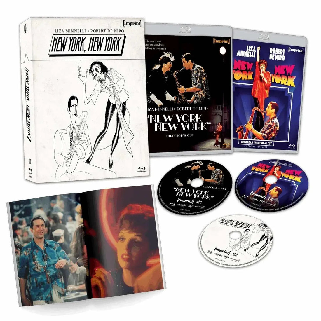 New York, New York 1977 limited edition 3-disc Blu-ray set with hardcover booklet and director's cut packaging