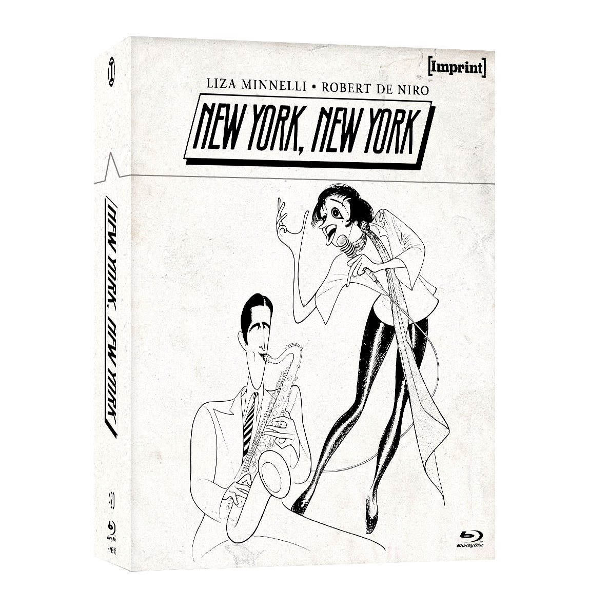 New York, New York 1977 Limited Edition 3-Disc Blu-ray Hardbox with booklet featuring Liza Minnelli and Robert De Niro cartoon cover