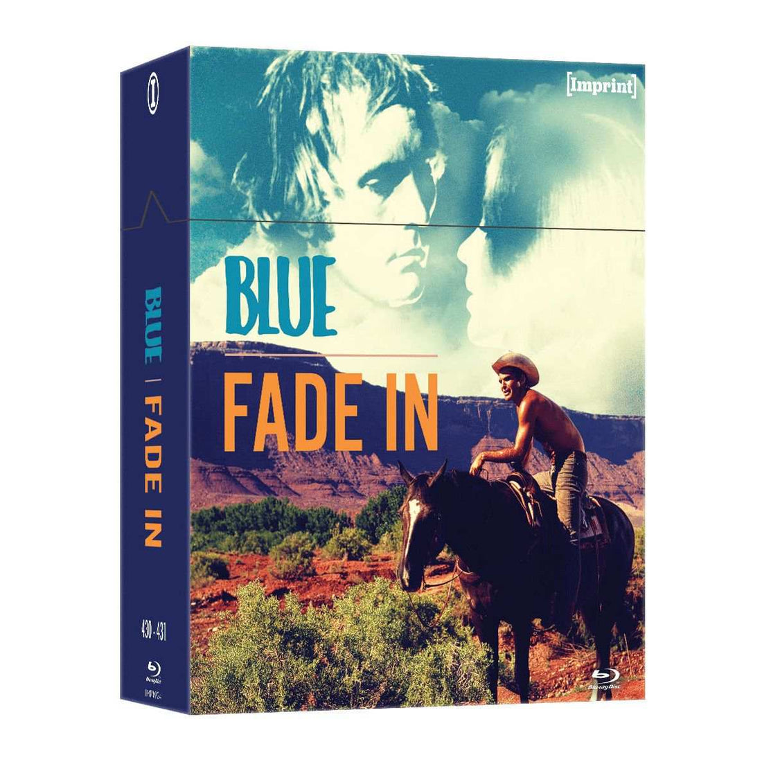 Blue (1968) and Fade In (1973) limited edition 3-disc Blu-ray hardbox set with films and documentary.
