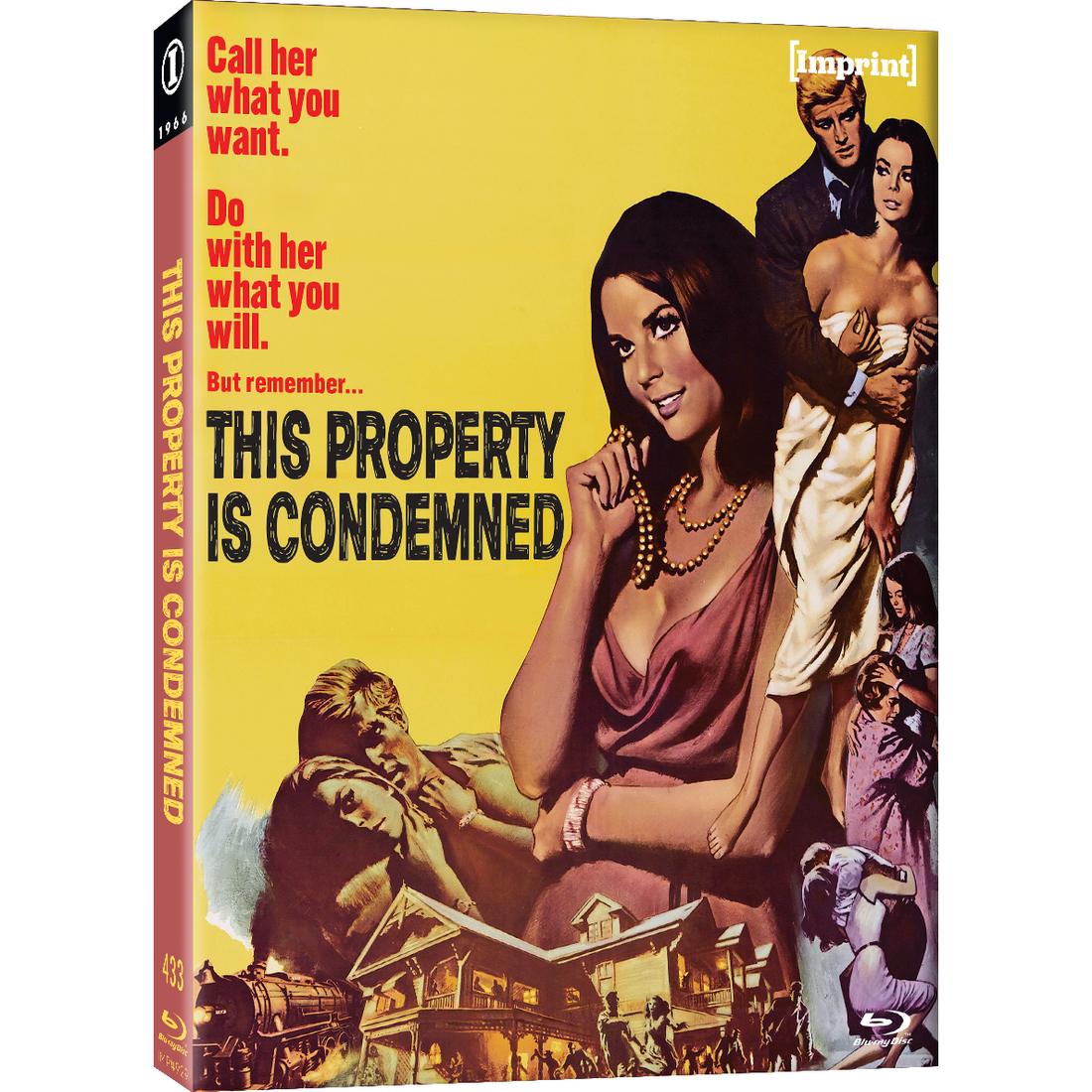 This Property Is Condemned 1966 Blu-ray with limited edition slipcover featuring Natalie Wood and Robert Redford in classic drama by Sydney Pollack