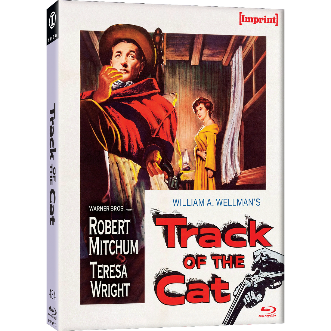 Track Of The Cat 1954 Blu-ray with limited edition slipcover featuring Robert Mitchum Western film packaging and disc