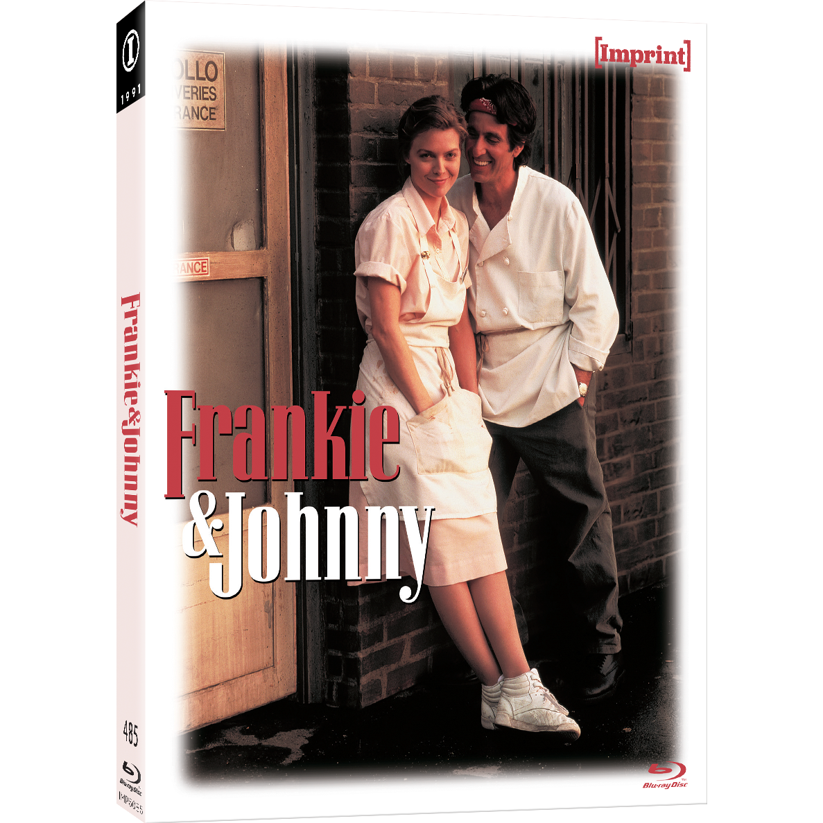 Frankie and Johnny 1991 Blu-ray limited edition slipcover romance movie pre-order cover with Al Pacino and Michelle Pfeiffer