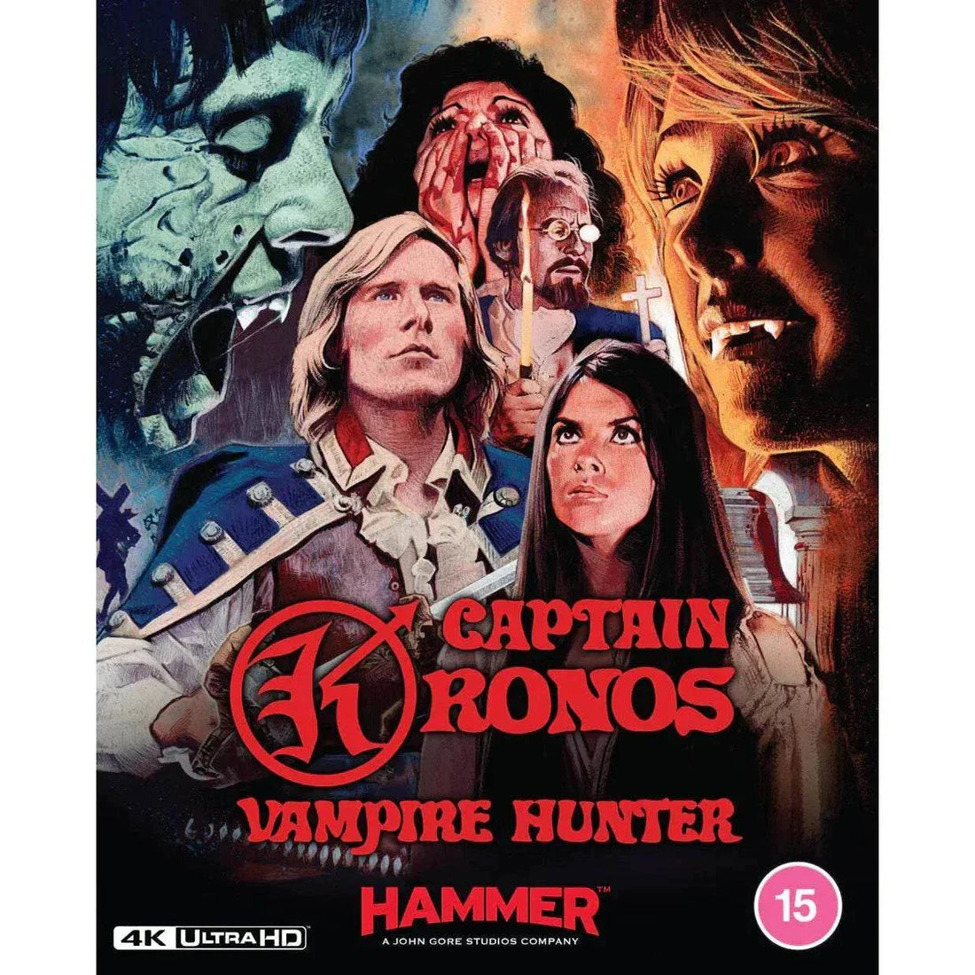 Captain Kronos - Vampire Hunter 4K Ultra HD Box Set with dramatic artwork from Hammer Films.