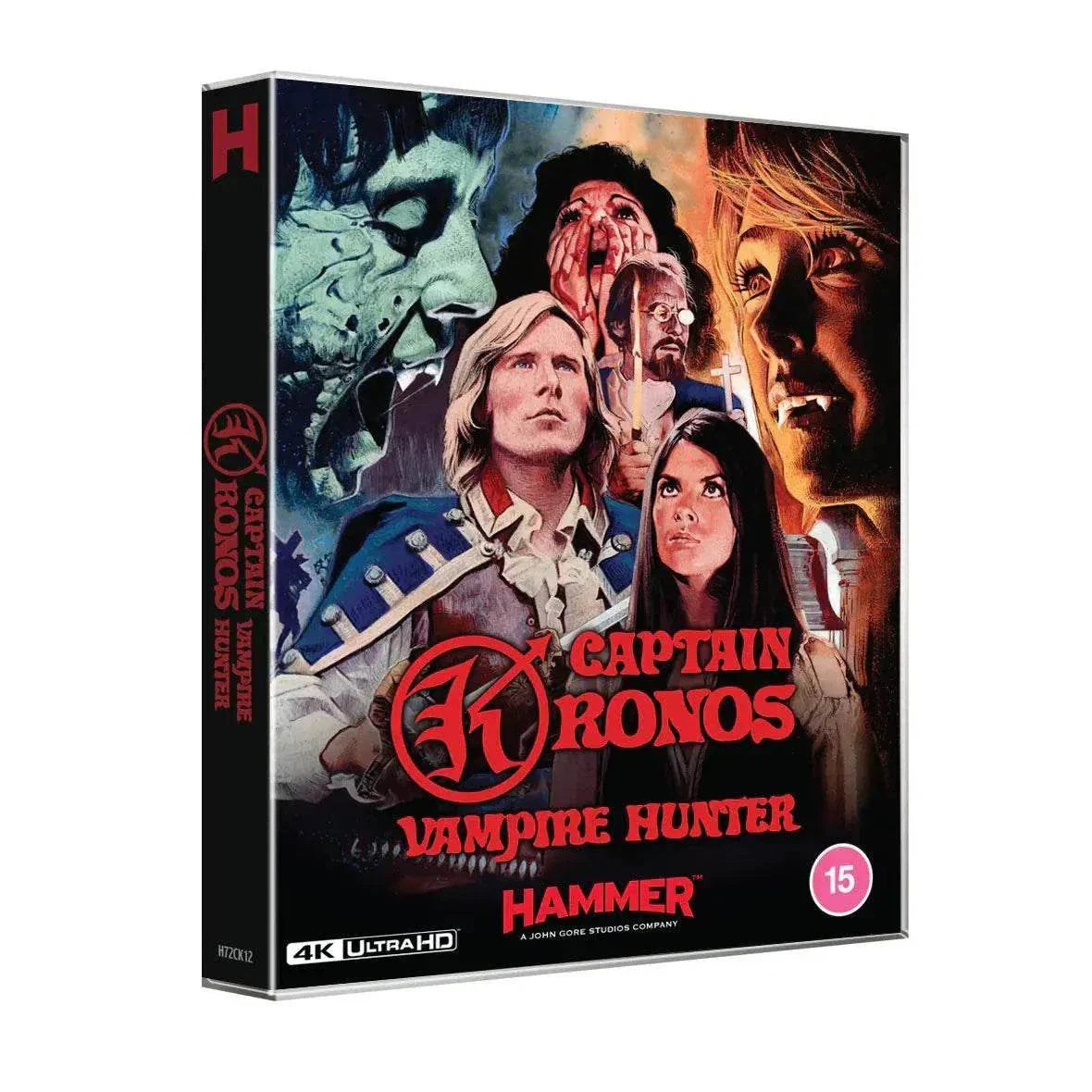 Captain Kronos - Vampire Hunter 4K Ultra HD Box Set with dramatic artwork from Hammer Films.