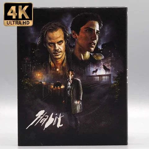 Vinegar Syndrome 4K UHD and Blu-Ray collector's edition of Larry Fessenden films Habit and No Telling with slipcase and booklet.