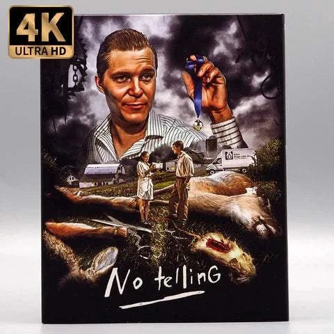 4K Ultra HD Vinegar Syndrome edition of Larry Fessenden's No Telling and Habit films with slipcase and booklet