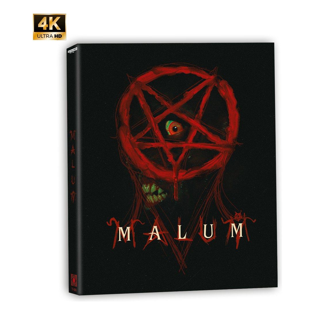 Malum 2023 4K UHD Blu-ray with slipcover featuring horror-themed artwork.