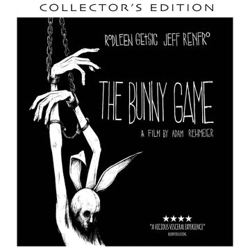 The Bunny Game Blu-Ray Collector's Edition cover featuring illustrated bunny mask.