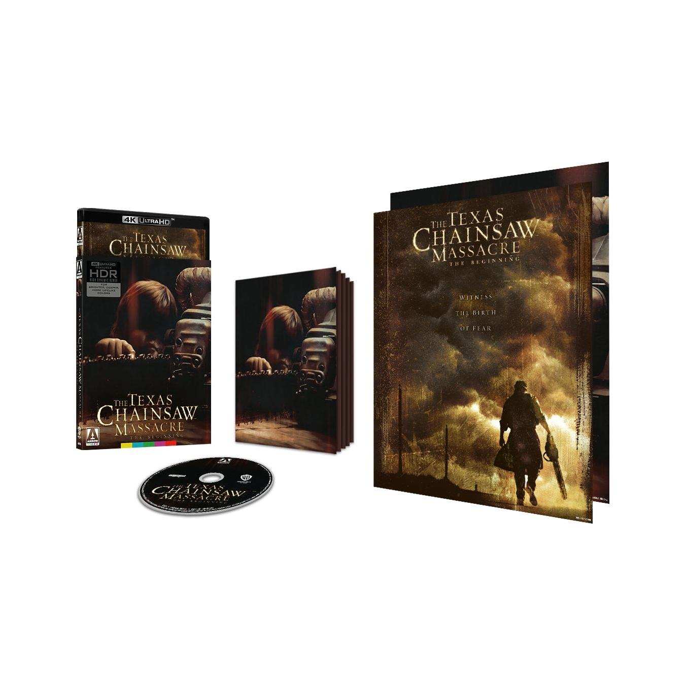Limited edition 4K UHD set of The Texas Chainsaw Massacre: The Beginning with slipcover, booklet, and collectible extras