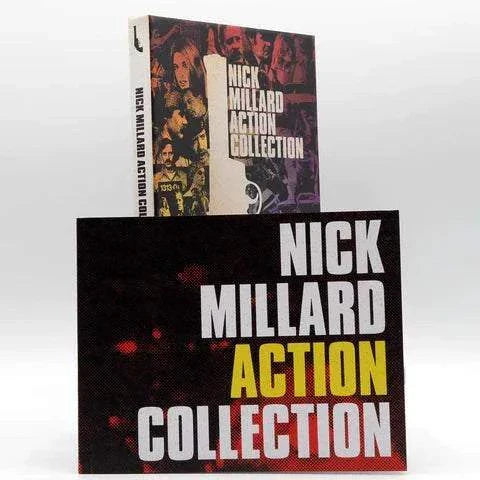 Vinegar Syndrome Archive Nick Millard Action Collection Blu-Ray with slipcase and restored classic action films packaging