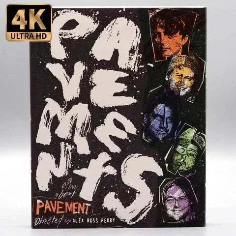 Utopia - Pavements 4K UHD Blu-ray featuring documentary on 1990s indie band Pavement with band member portraits and 4K Ultra HD logo.