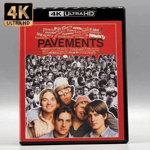 Utopia - Pavements 4K UHD blu-ray cover featuring indie band Pavement documentary with slipcover packaging
