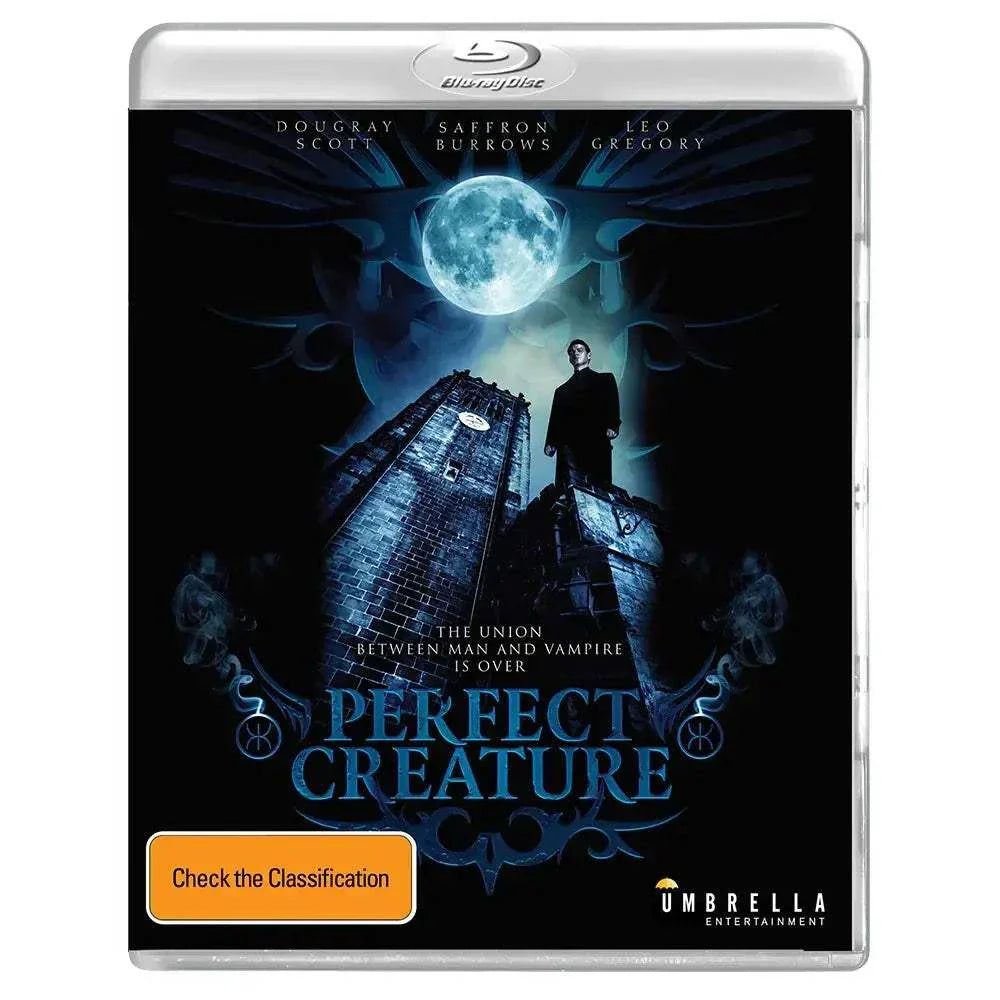 Kiwi Kult Volume 1 Blu-Ray Box Set featuring Perfect Creature vampire thriller cover with dark gothic tones and full moon