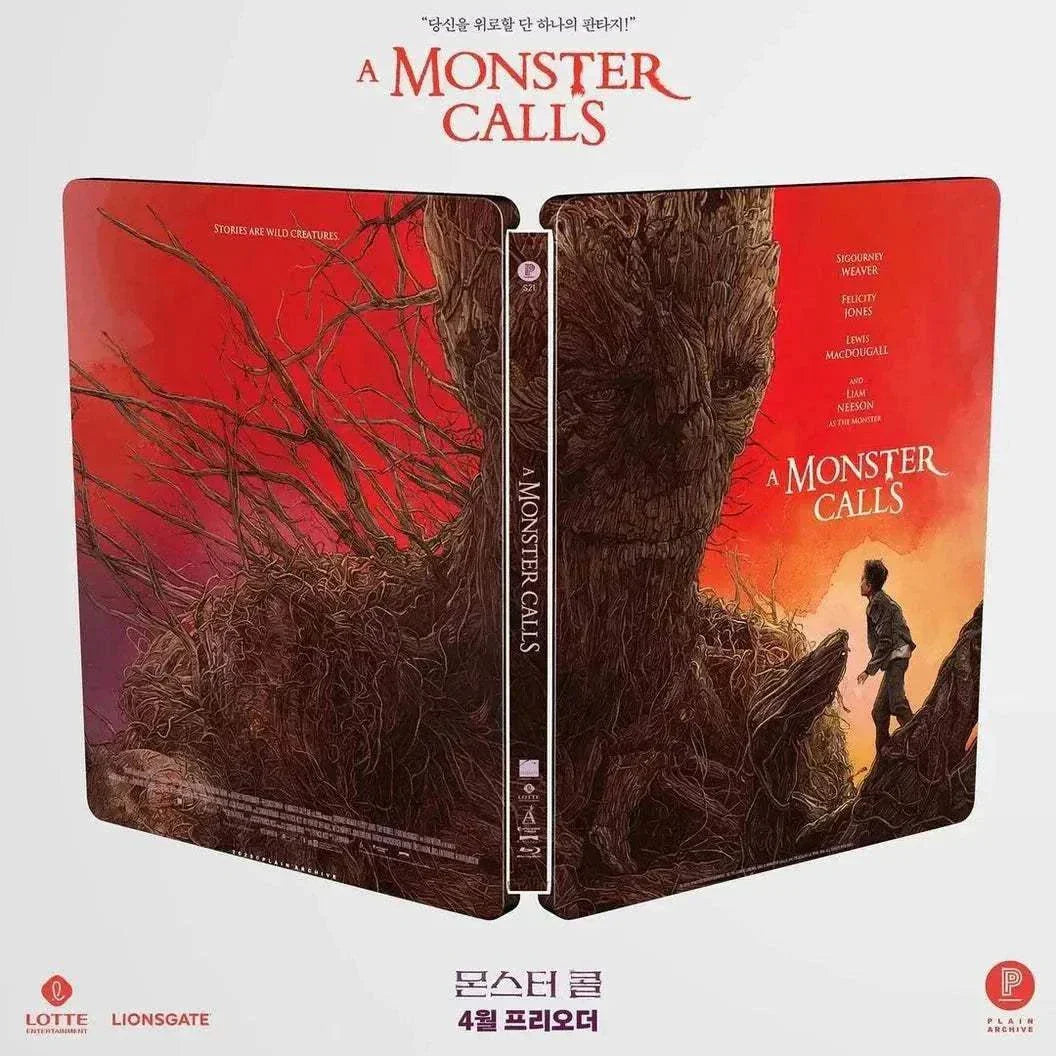 A Monster Calls Blu-ray Steelbook Full Slip Type A edition with exclusive artwork and special features