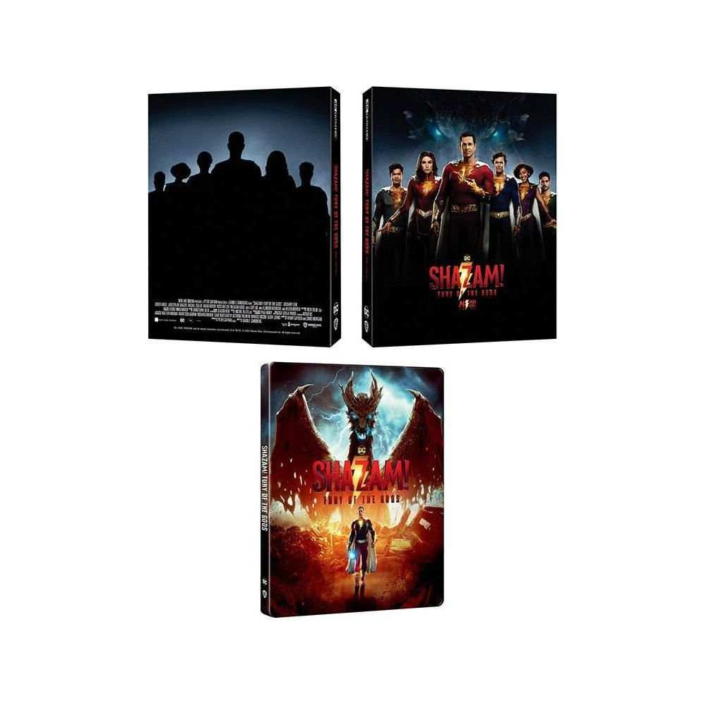 Shazam! Fury of the Gods 4K UHD Blu-Ray Steelbook Limited Edition with Full Slip.
