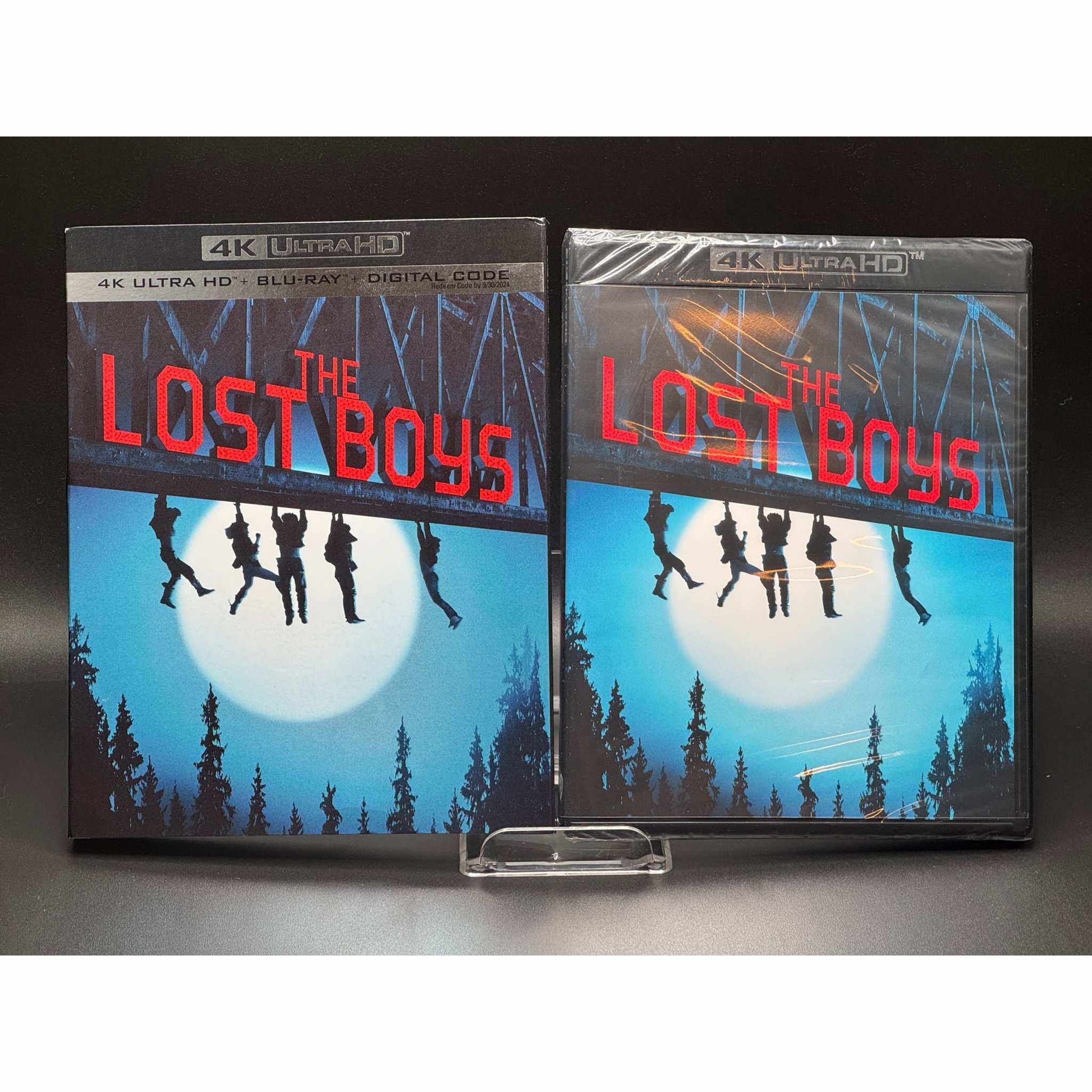 Lost Boys 4K UHD Blu-Ray pre-owned with slipcover and sealed case.