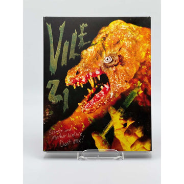 Vile 21 Blu-Ray used with slipcover, featuring horror-themed artwork with creature design.