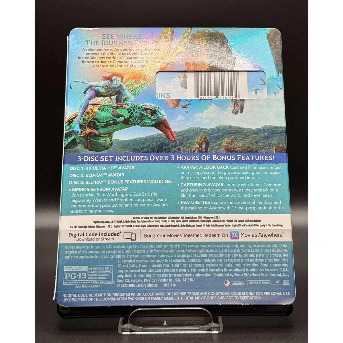 Avatar 4K UHD Blu-Ray with slipcover, used but in very good condition.