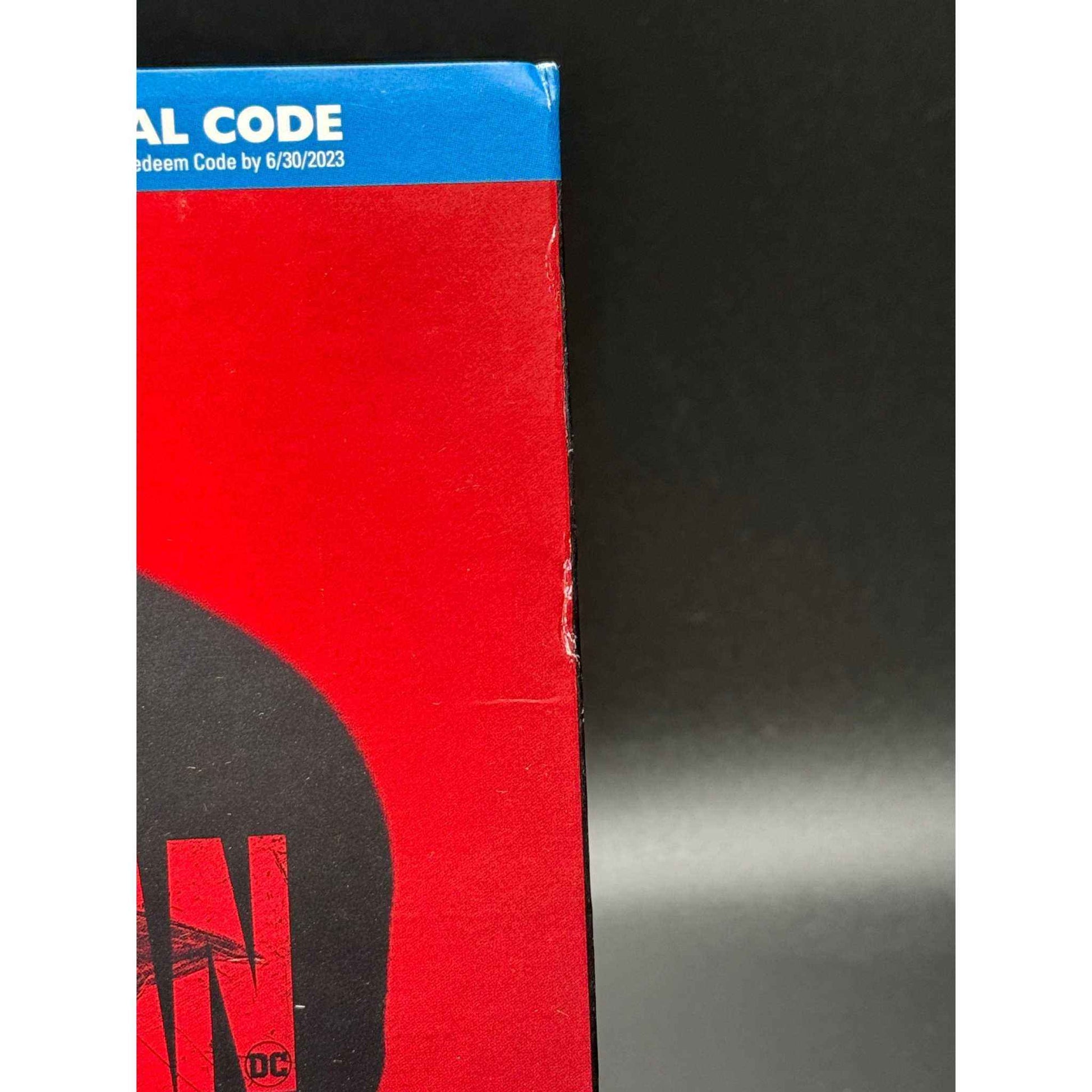 The Batman Limited Edition Blu-Ray pre-owned with Target exclusive slipcover, showing wear.
