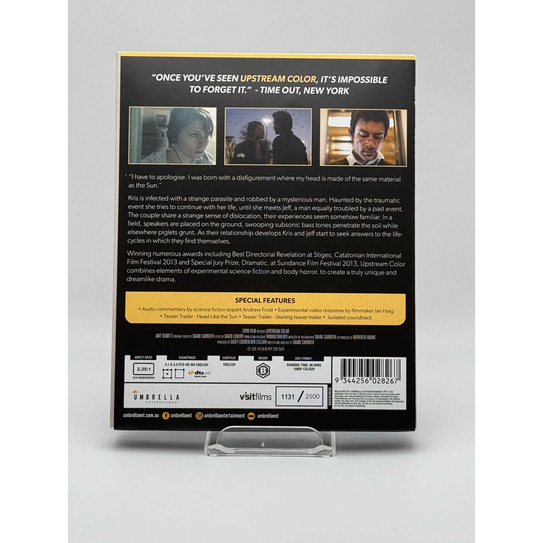 Upstream Color Blu-Ray Umbrella Entertainment with Slipcover front
