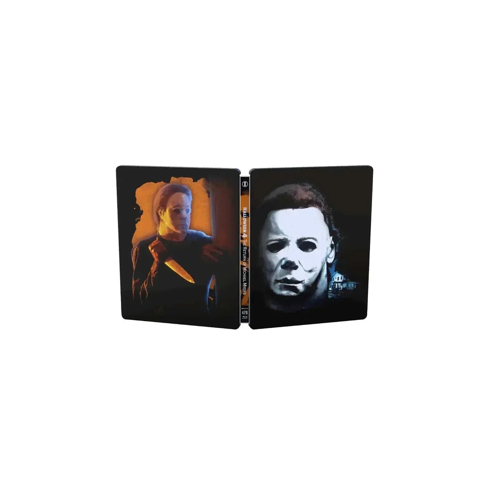 Halloween I – V limited edition 4K UHD and Blu-ray SteelBook set featuring Michael Myers horror movie covers
