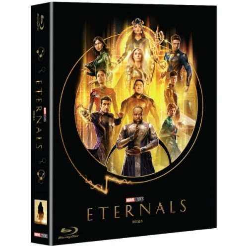 Eternals Blu-Ray Steelbook with Limited Edition Full Slip Cover.