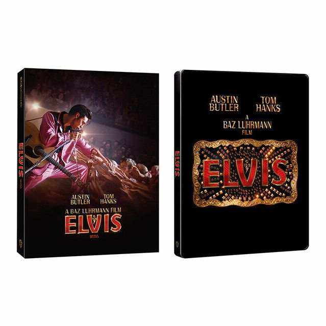 Elvis 4K UHD Blu-Ray Steelbook with Limited Edition Full Slip, featuring movie artwork.