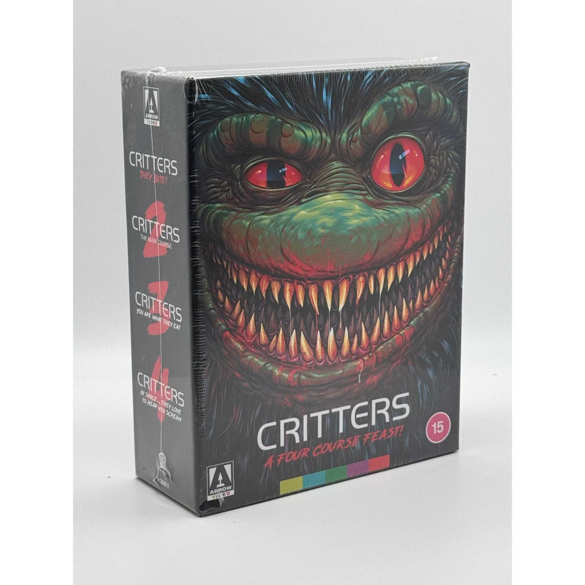 Critters - A Four Course Feast Limited Edition Blu-ray Box Set front and left side live picture