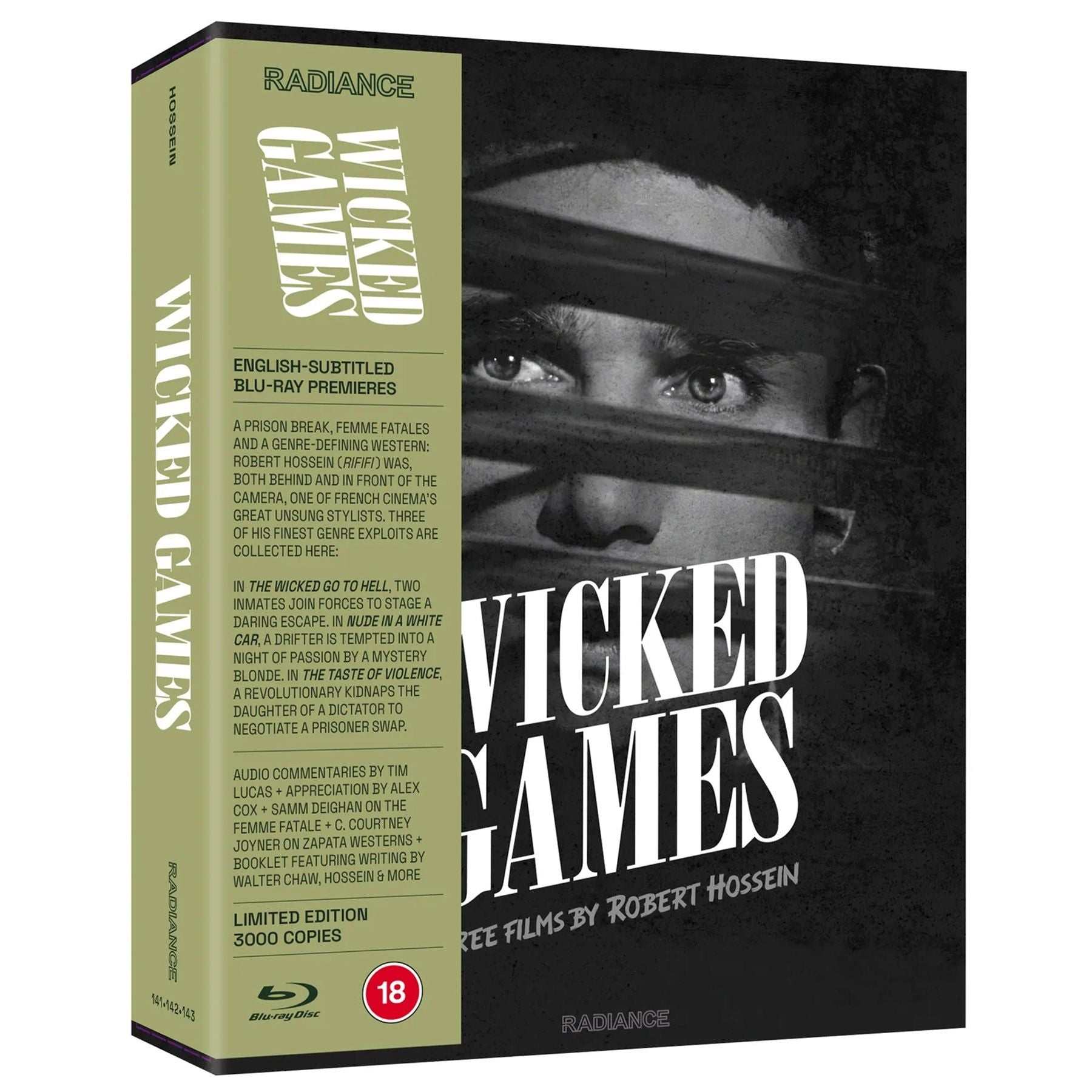 PRE-ORDER Wicked Games Blu-Ray box set featuring three English-subtitled films by Robert Hossein with limited edition packaging and bonus content