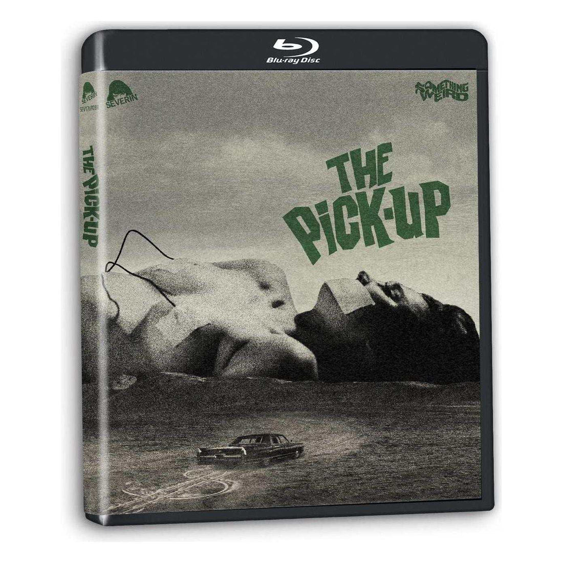 The Pick-Up Blu-Ray cover art featuring noir imagery and vintage car.